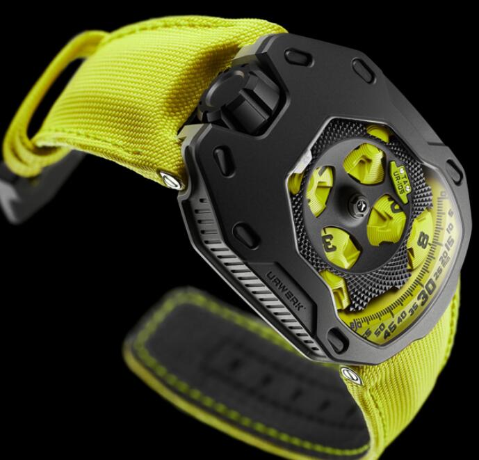 Urwerk Watch Replica 105 collection UR-105TA Black Lemon